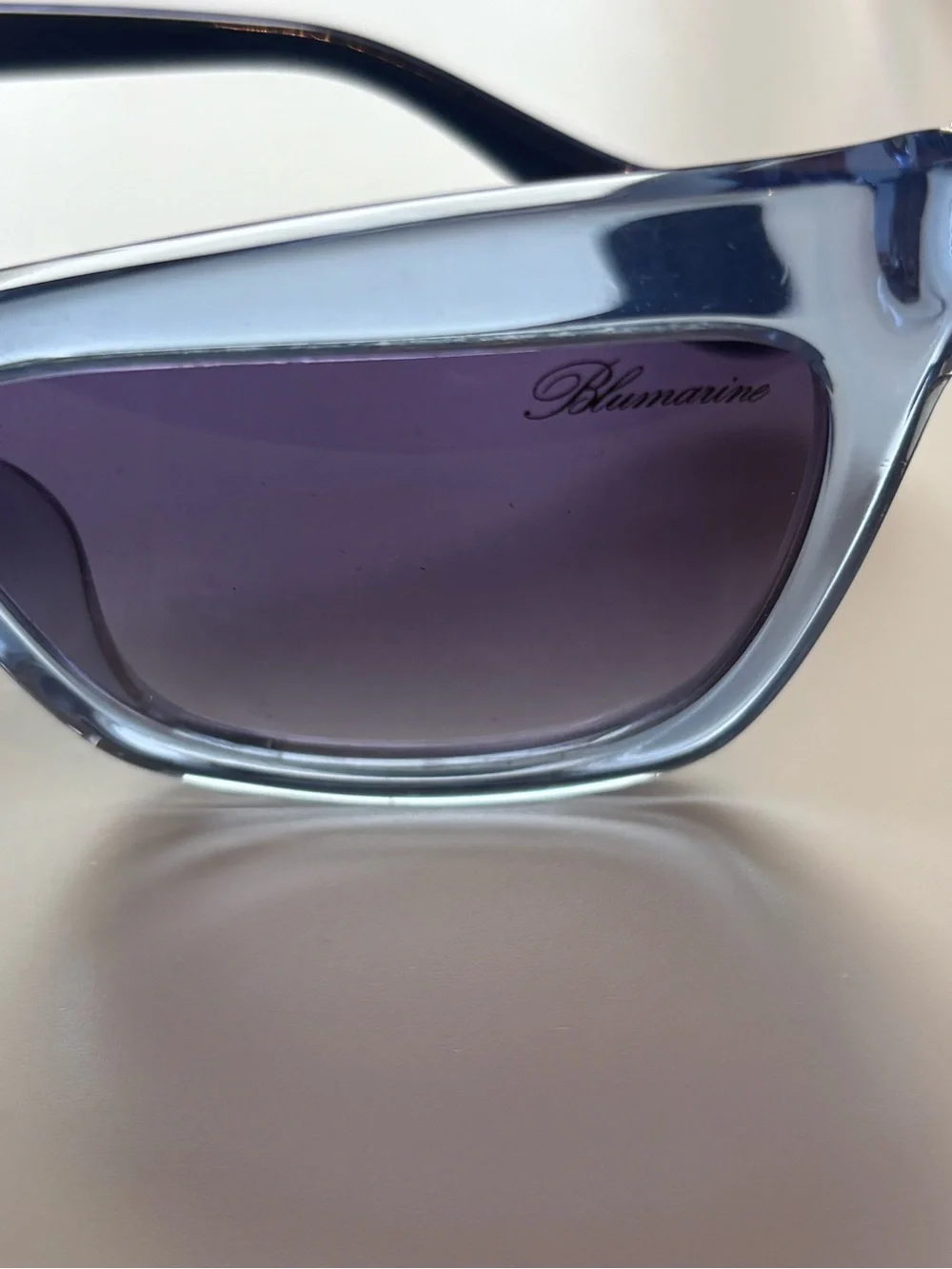 Blumarine Azzurro Trasparente Lucido Sunglasses